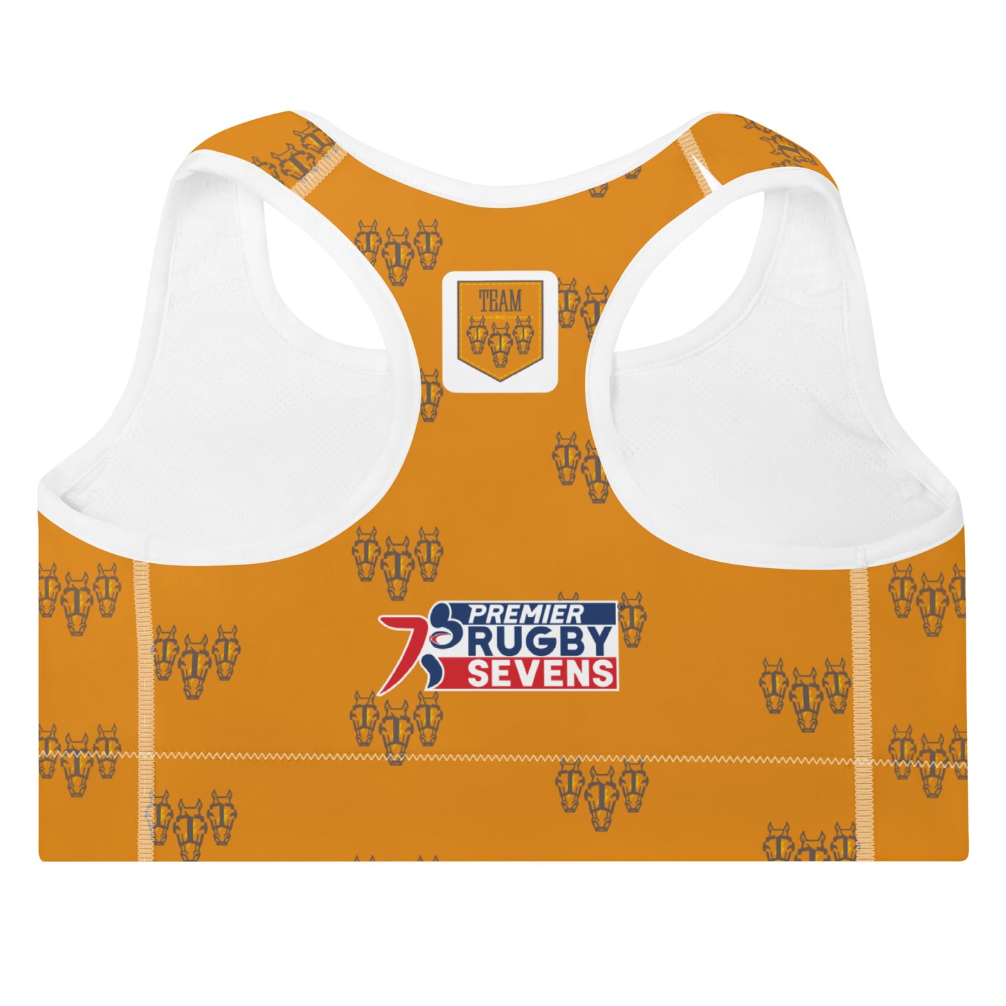 Texas Team Pattern Padded Sports Bra
