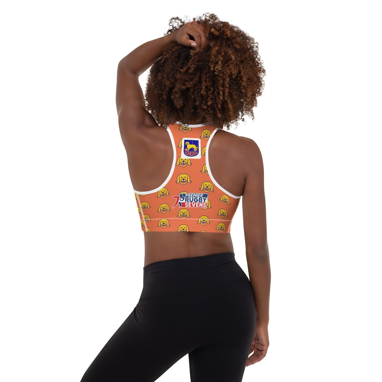Golden State Retrievers Pattern Padded Sports Bra