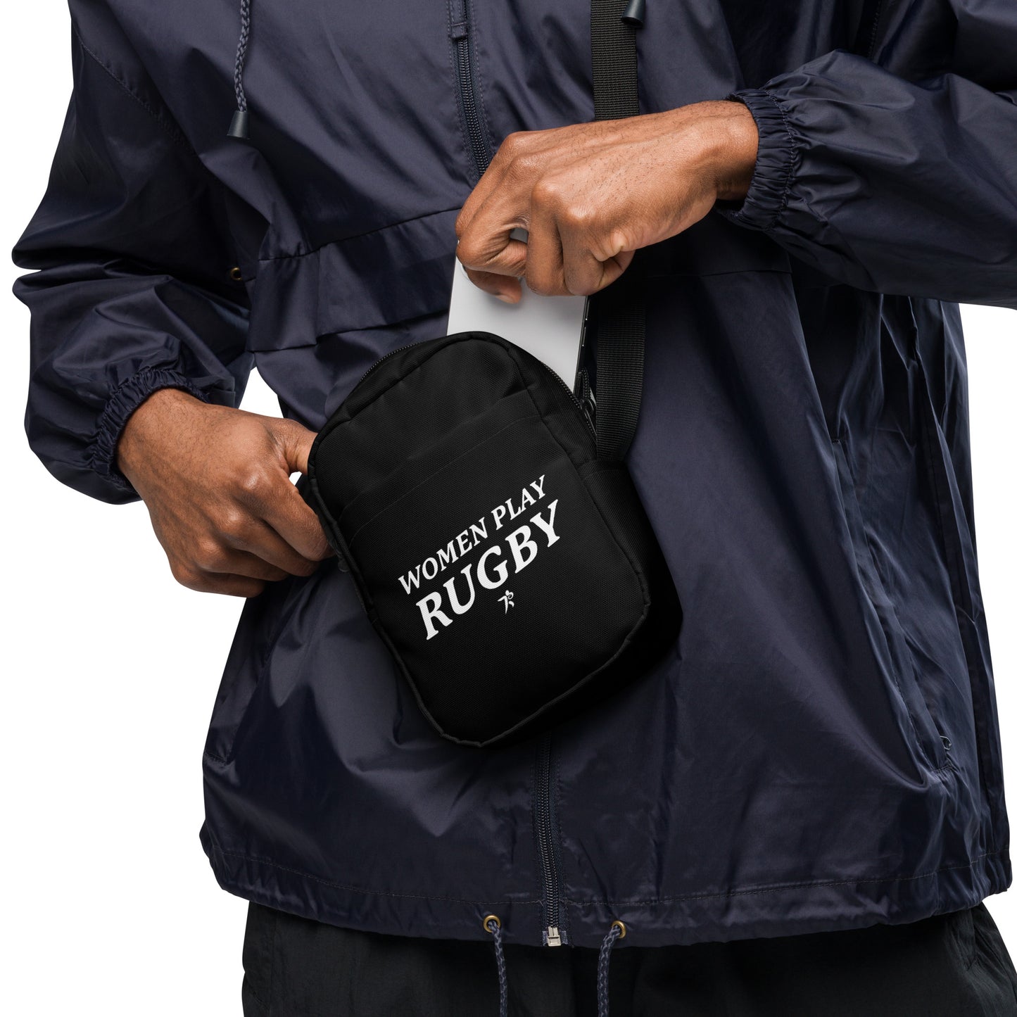 Women Play Rugby Utility Crossbody Bag