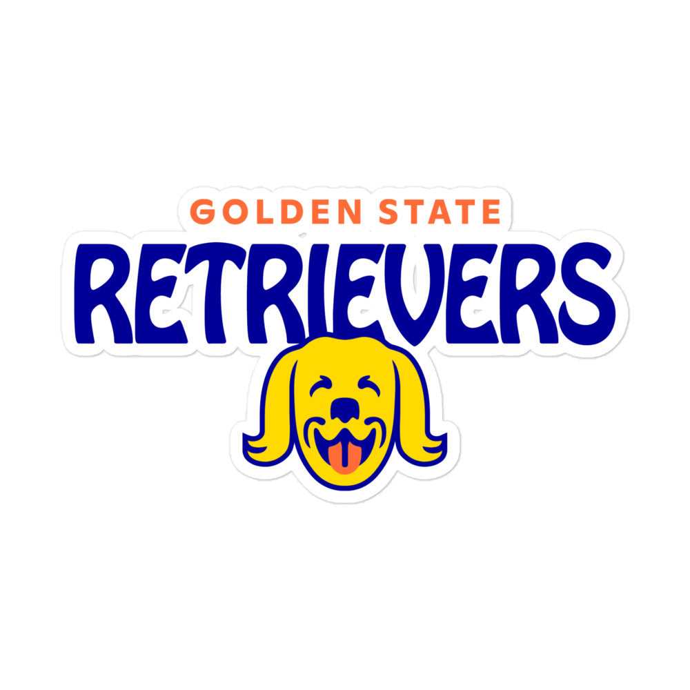 Golden State Retrievers Text Logo Sticker