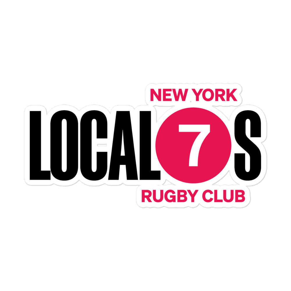New York Locals Text Logo Sticker