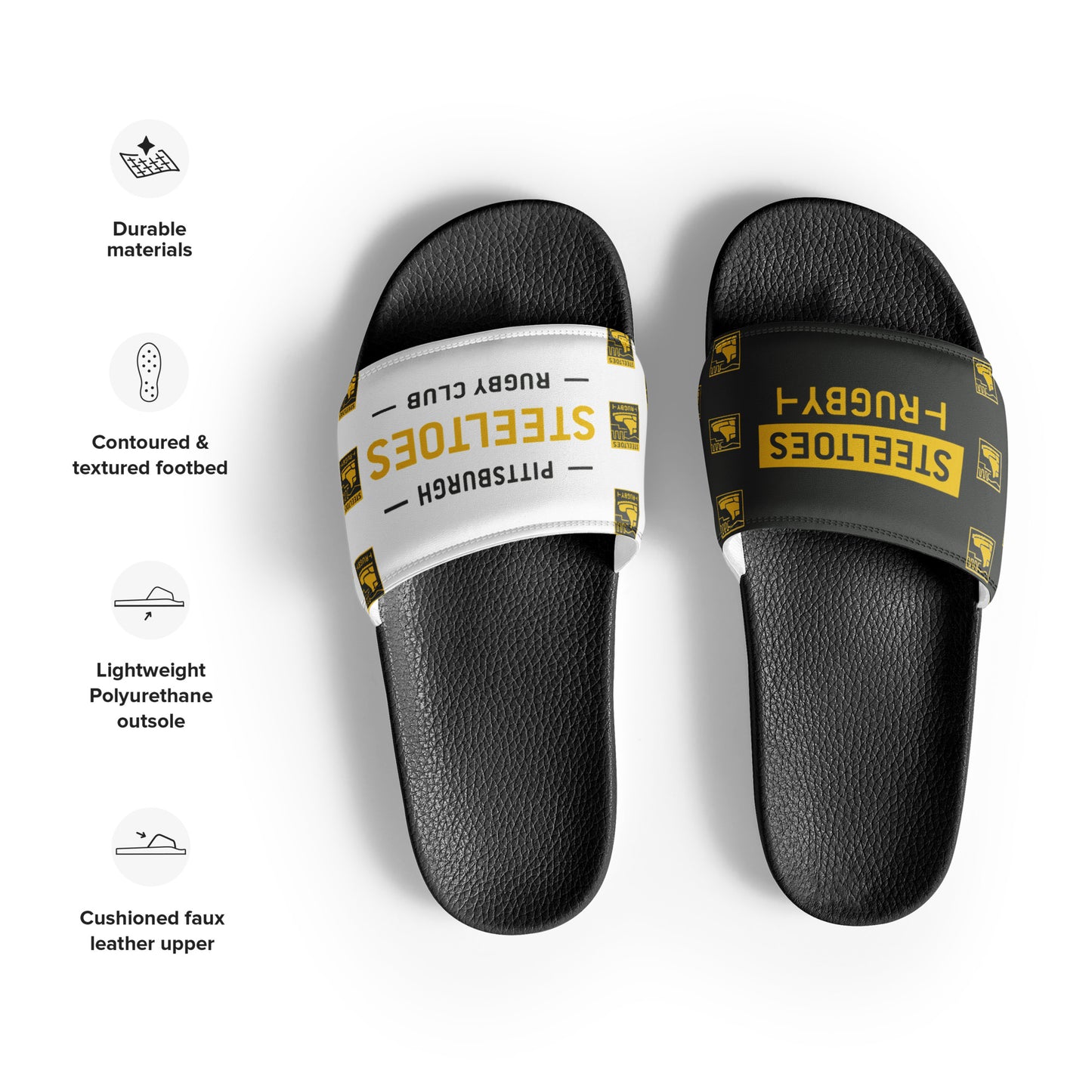 Pittsburgh Steeltoes '24 Inverse Pattern Slides