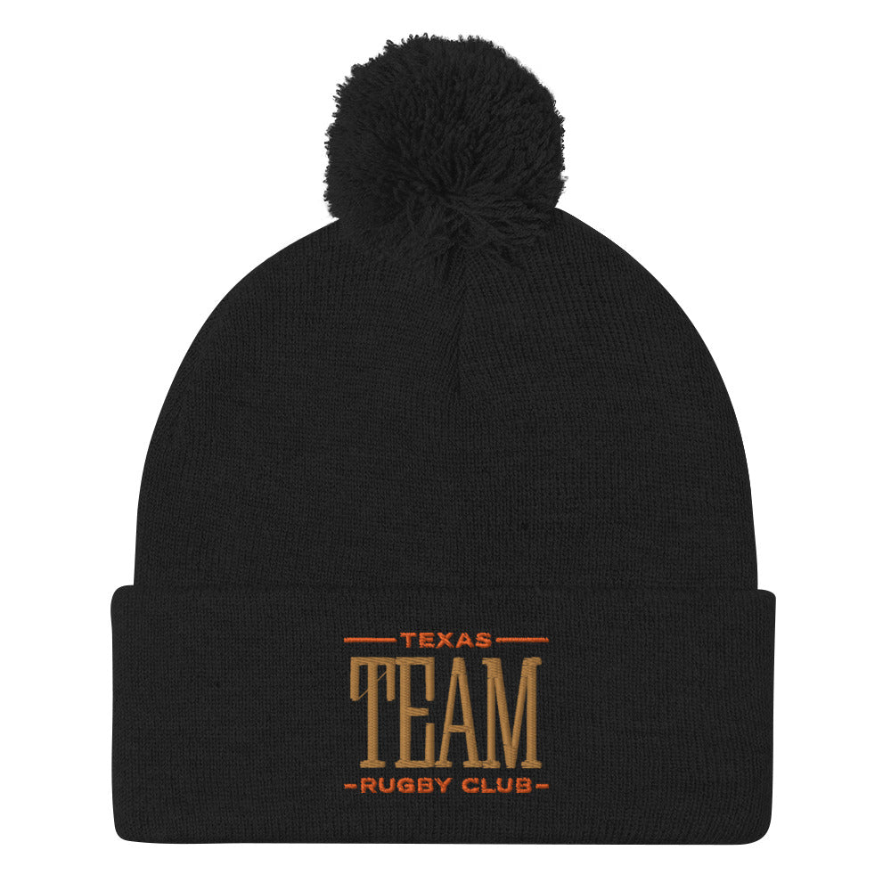 Texas Team Rugby Pom-Pom Beanie