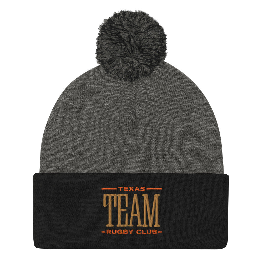 Texas Team Rugby Pom-Pom Beanie