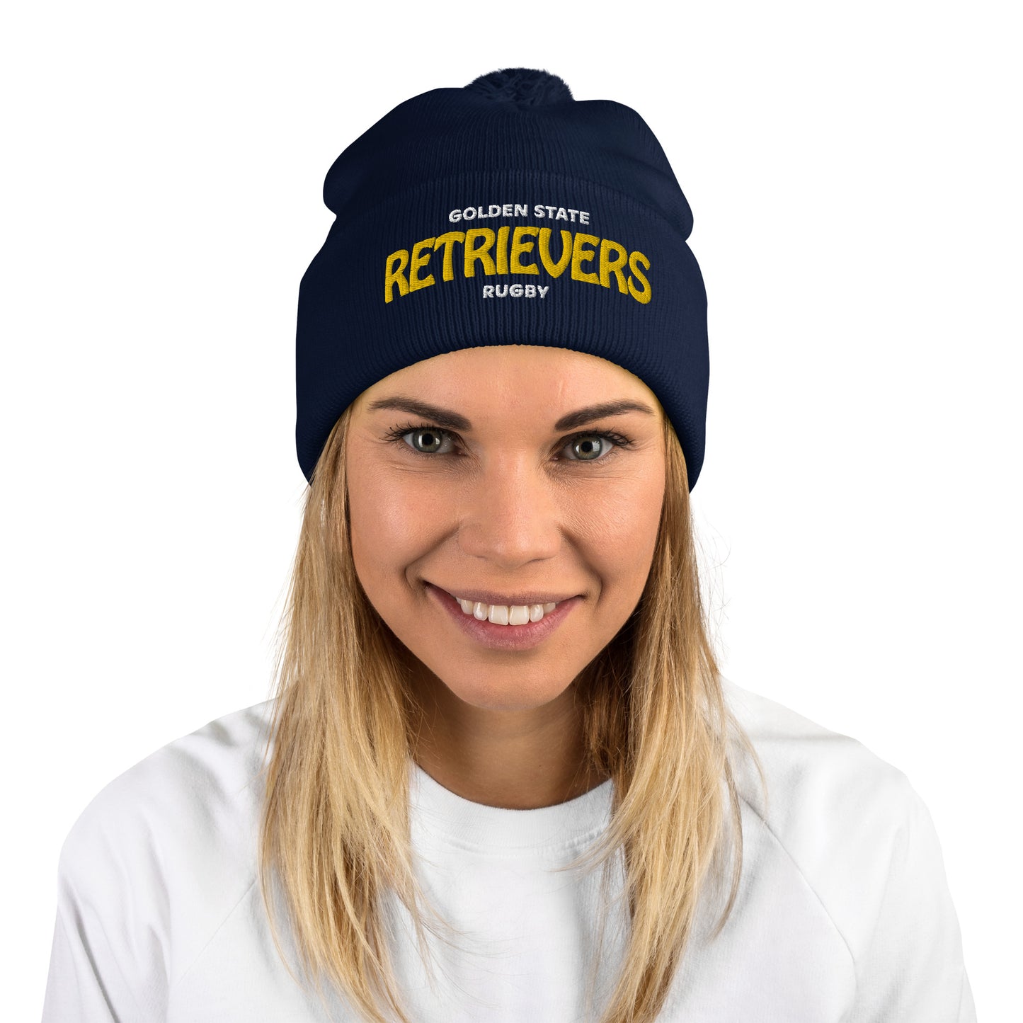 Golden State Retrievers Rugby Pom-Pom Beanie