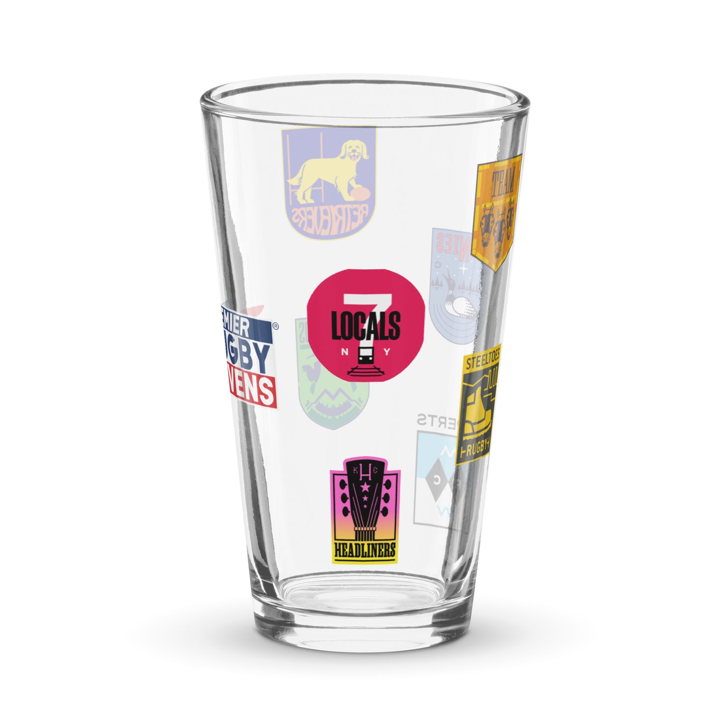 Premier Rugby Sevens Logo Pint Glass