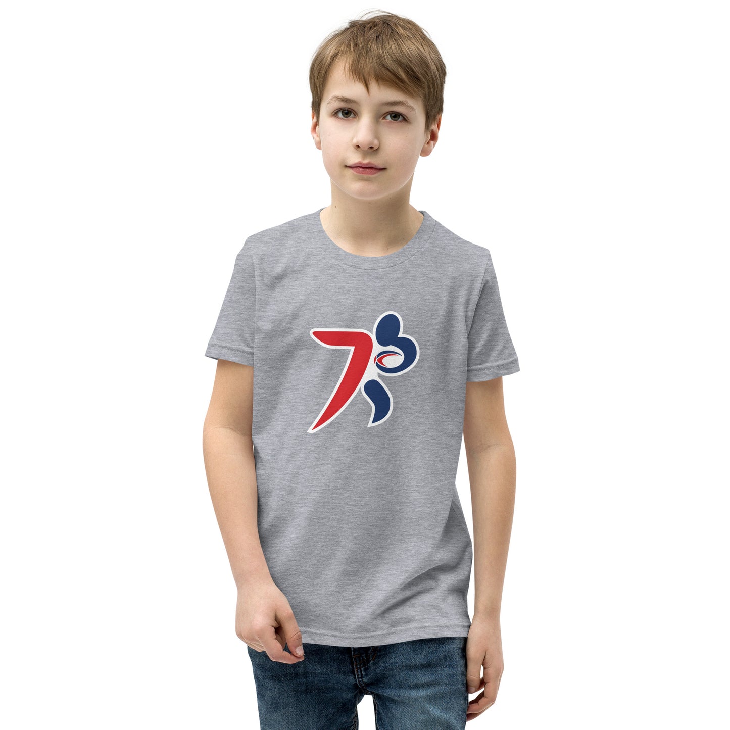 Premier Rugby Sevens Stiff Arm Player Logo Graphic Youth T-shirt