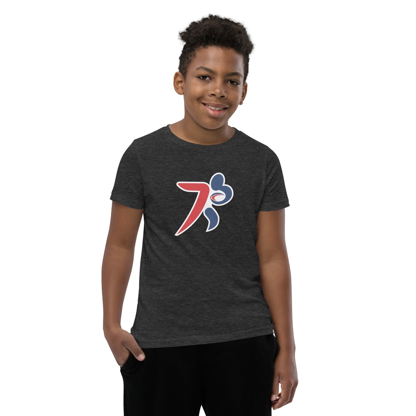 Premier Rugby Sevens Stiff Arm Player Logo Graphic Youth T-shirt