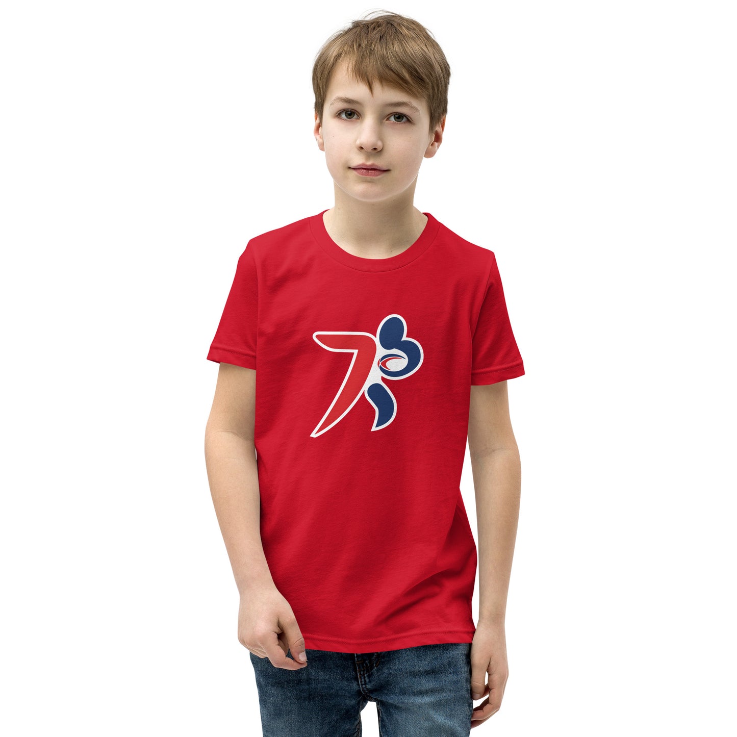 Premier Rugby Sevens Stiff Arm Player Logo Graphic Youth T-shirt