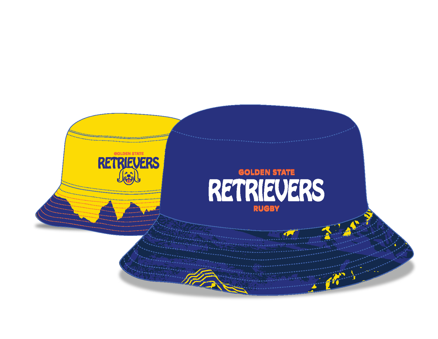 Golden State Retrievers Reversible Bucket Hat -OSFA