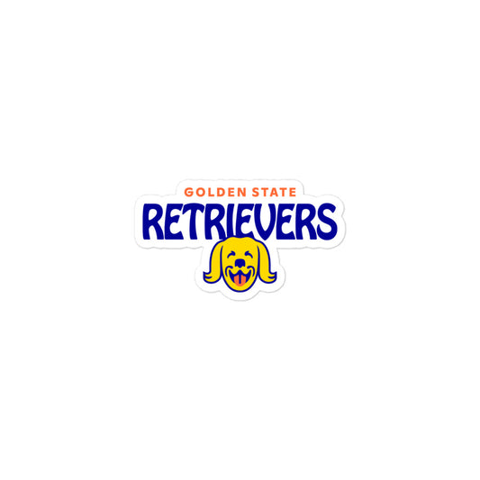 Golden State Retrievers Text Logo Sticker