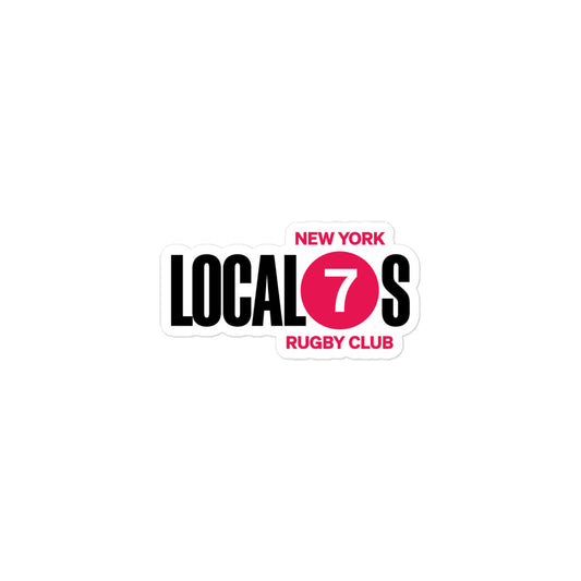 New York Locals Text Logo Sticker