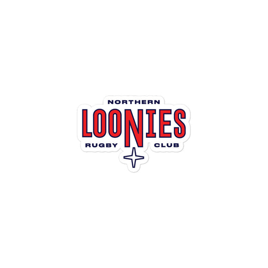 Northern Loonies Text Logo Sticker