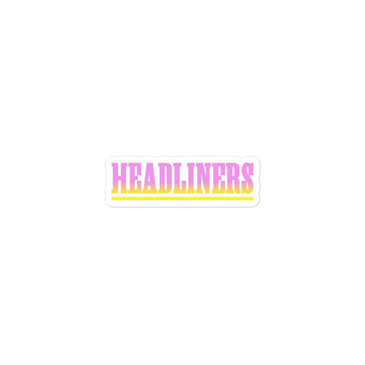 Southern Headliners Text Logo Sticker