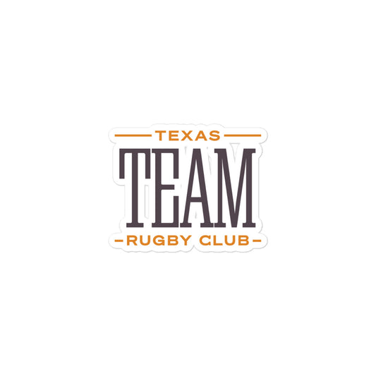 Texas Team Text Logo Sticker