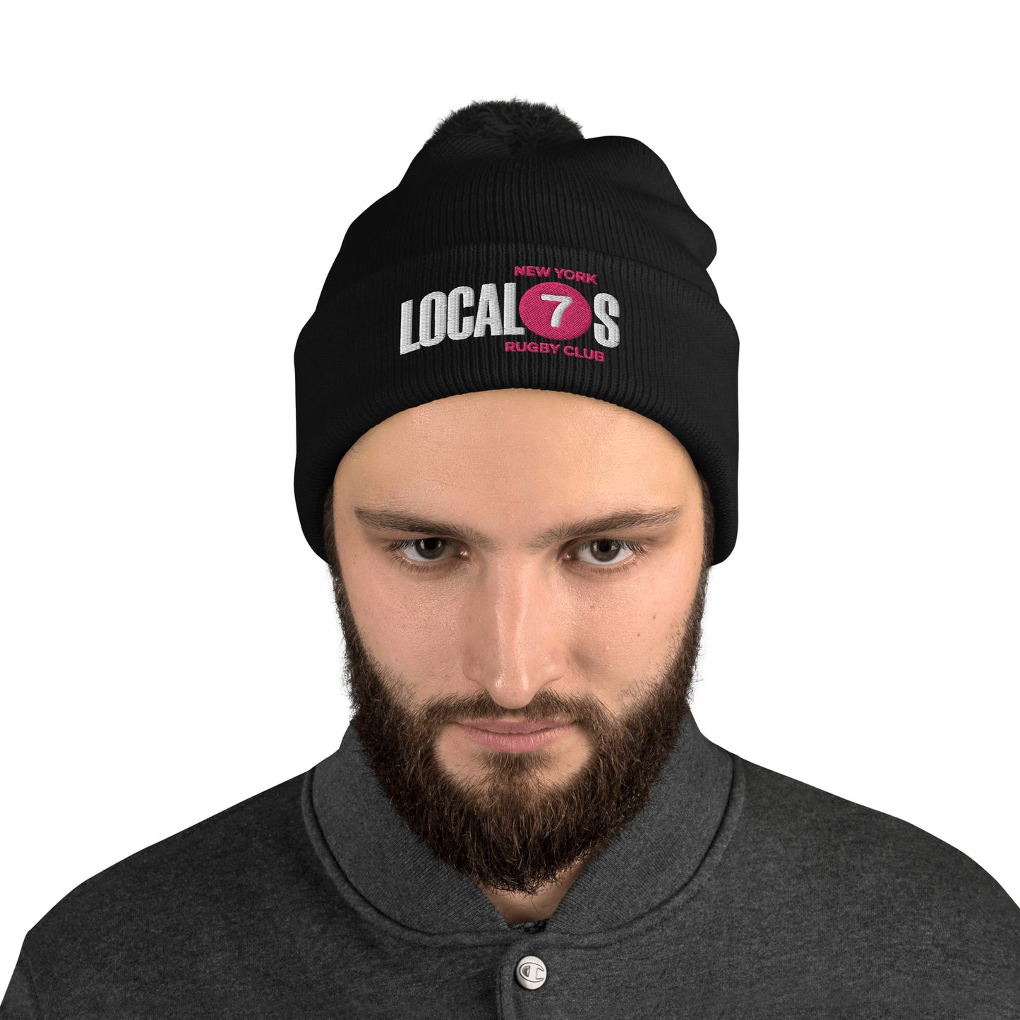 New York Locals Rugby Pom-Pom Beanie