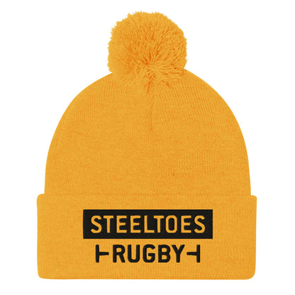 Pittsburgh Steeltoes Rugby Pom-Pom Beanie